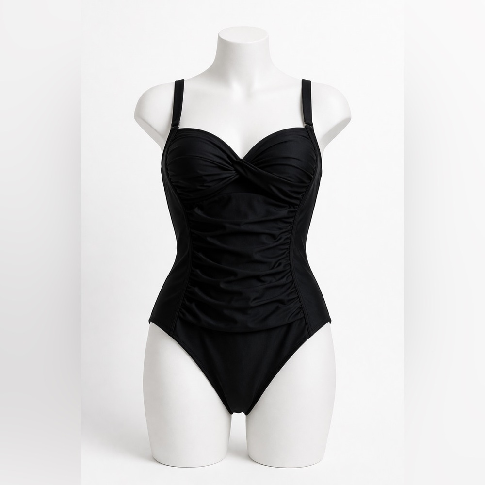 DKNY Black Women's One Piece Swimsuit